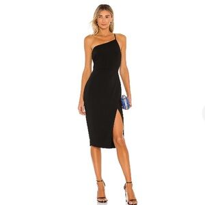 Lovers+Friends Lazo Midi Dress in Black